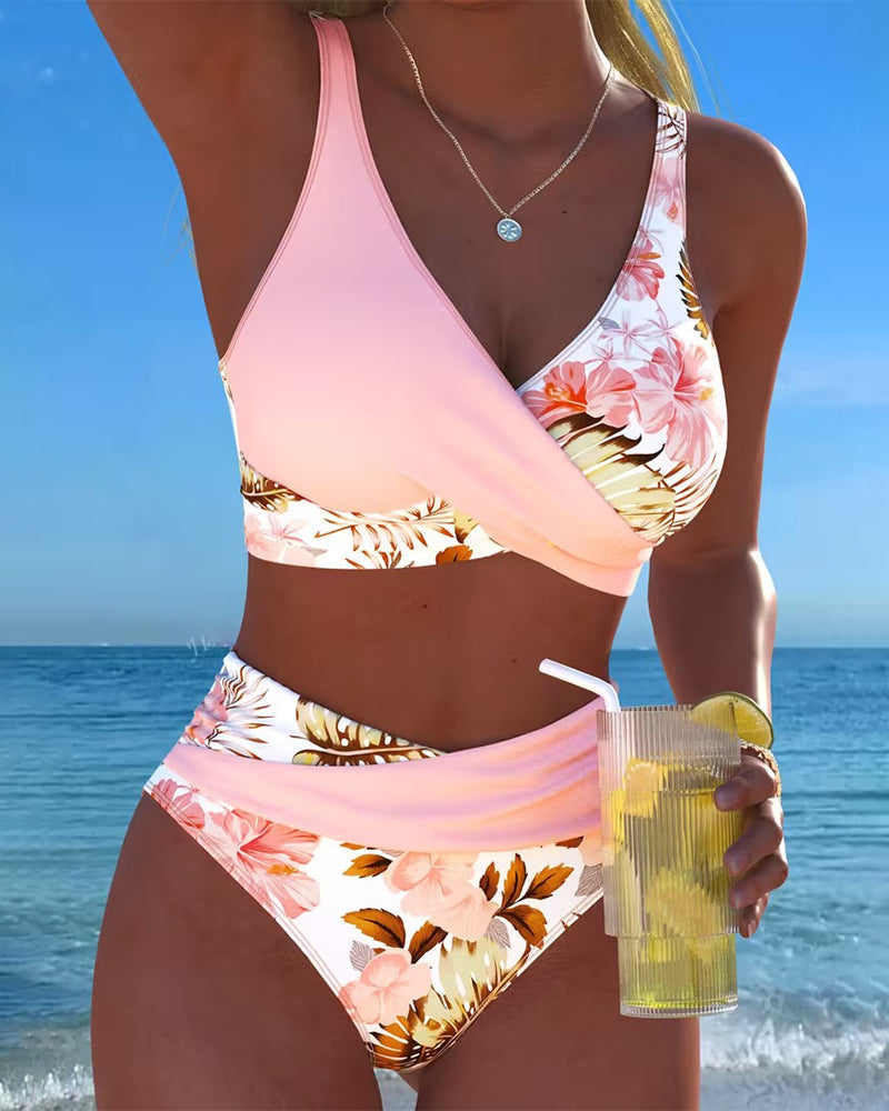 Jolina | Bikini a Contrasto Floreale